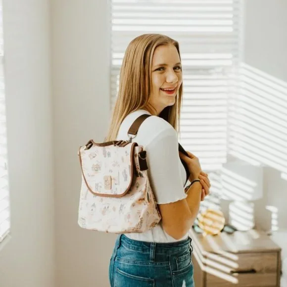 Waterproof Convertibe Handbag Backpack Crossbody Multifunctional Triple Use Bag - Picture 7 of 13